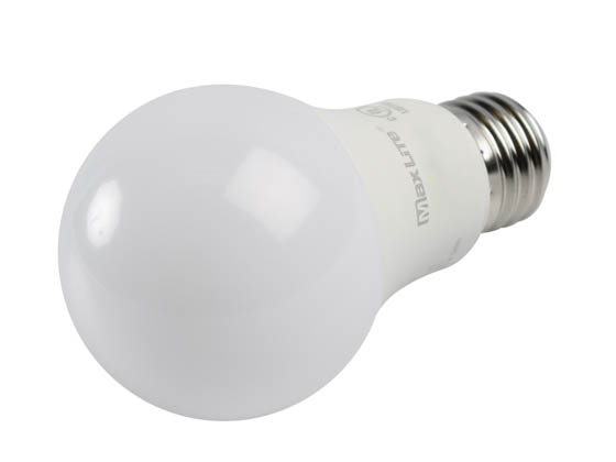 MaxLite 14099398-8 E9A19DLED40/G8 Maxlite Dimmable 9 Watt 4000K A19 LED Bulb, Enclosed Fixture Rated
