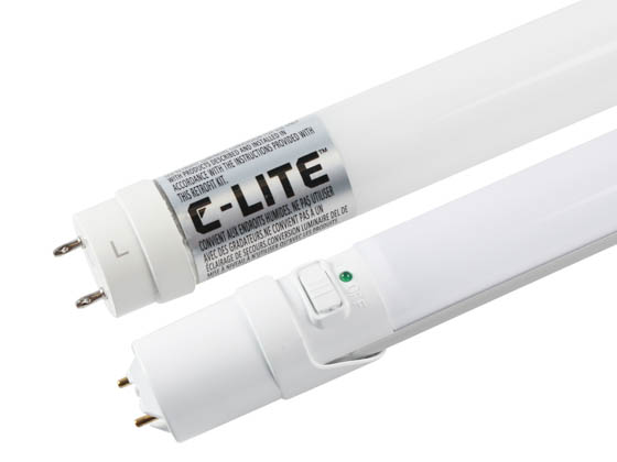 Bulbs.com 34354 4000K AlwaysOnBundle Combo Pack - Case of C-Lite 14W 48" T8 4000K LED Ballast Bypass Bulbs and One Matching Aleddra Always On T8 LED Bulb with Battery Backup