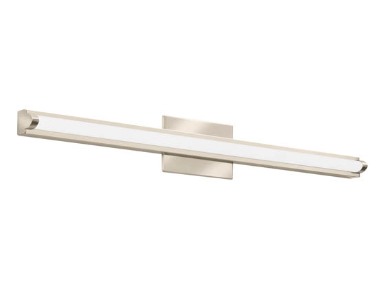 Lithonia Lighting 2526WV FMVCALS 36IN MVOLT 30K35K40K 90CRI BN M4 Lithonia Contemporary Arrow Profile 33" Dimmable LED Vanity Fixture, Brushed Nickel, 3000/3500/4000K, 120-277V