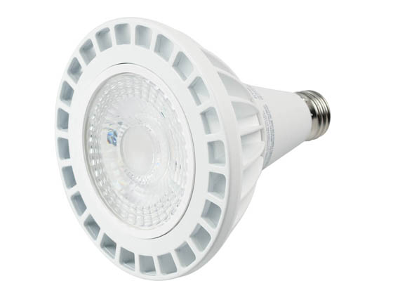 MaxLite 102757 23P38WD30SP Maxlite Dimmable (120V Only) 23W High Output 120V-277V 15 Degree 3000K PAR38 LED Bulb, Enclosed Fixture and Wet Rated