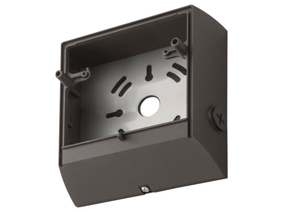 Lithonia Lighting 249WXH LIL LED BB DDBTXD M12 Lithonia Bronze Back Box for LIL LED Series Compact Wall Pack Light