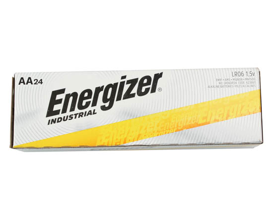 Energizer Industrial EN91 Alkaline AA Batteries, 48 Pack