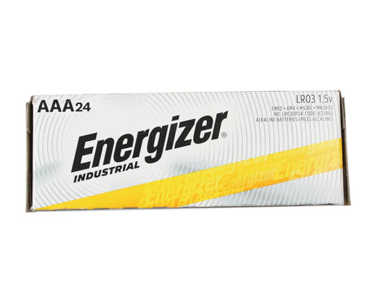 Energizer Industrial EN92 Alkaline AAA Batteries, 48 Pack