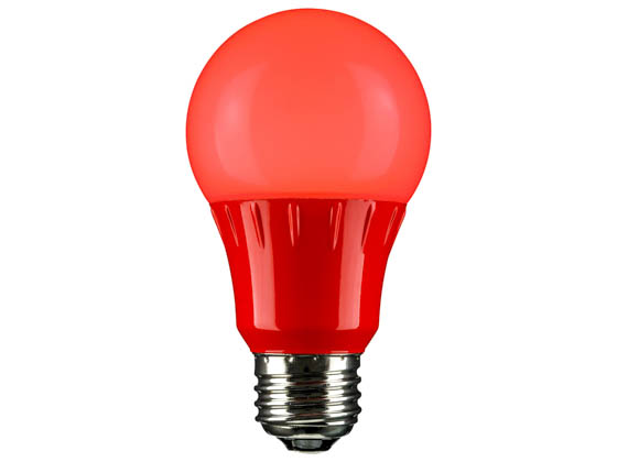 Sunlite 80148-SU A19/3W/R/LED 3 Watt Sea Turtle and Wildlife Certified Red A-19 LED Lamp