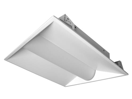 MaxLite 14099886 MLVT22D2040/SBMS Maxlite Dimmable 20 Watt 4000K 2x2 ft LED Recessed Troffer Fixture with Bi-Level Motion Sensor