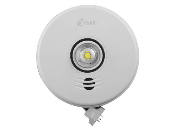 Kidde P4010ACLEDSCO-2 AC 3-in-1 LED Strobe and 10-Year Combo Smoke/CO Alarm With Battery Backup, 120V