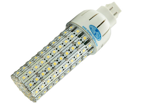 Olympia Lighting SCL-18W12-55K-G24 42 Watt CFL Equivalent, 18 Watt 5500K G24 Base LED Corn Bulb, Ballast Bypass