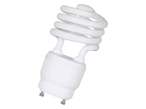 Halco Lighting 46527 CFL13/50/GU24 Halco Prolume 13 Watt T2 Spiral CFL Lamp, 5000K, GU24 Base, Non-Dimmable