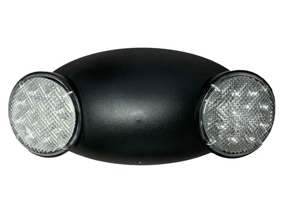 overvælde Juster budbringer Emergi-Lite Dual Head LED Emergency Light with Battery Backup, Black |  BEL-2LED | Bulbs.com