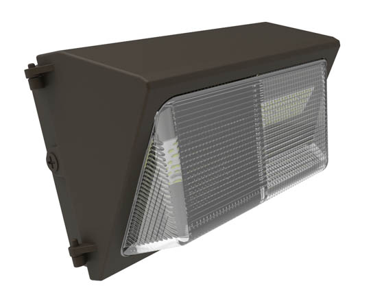 Commercial LED CLW99-804DWMBR-HLV 80 Watt, 250 Watt Equivalent Dimmable 4000K Forward Throw LED Wallpack Fixture
