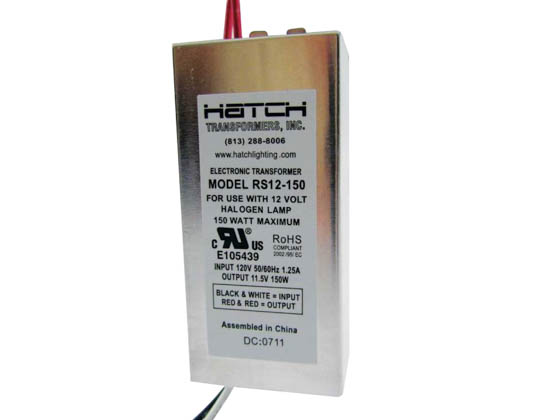 Hatch Transformers RS12-150 Hatch 120V Step Down To 12V Dimmable Transformer 150W