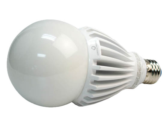 Green Creative 35055 34HID/830/277V/E26 Non-Dimmable 34W 120-277V 3000K A-23 LED Bulb, Enclosed Fixture Rated, E26 Base