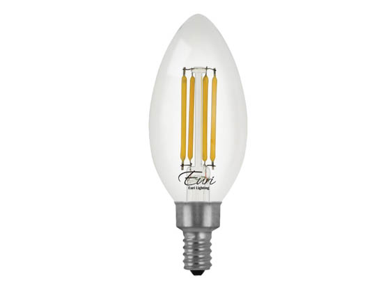 Euri Lighting VB10-3050cec-4 Dimmable 5.5W 5000K 90 CRI Decorative LED Bulb, E12 Base, Enclosed Fixture and Wet Rated, JA8 Compliant
