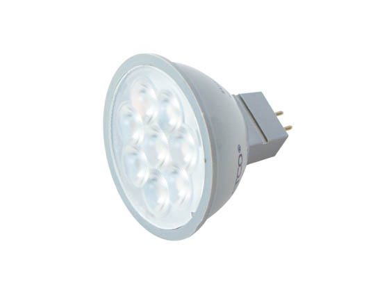 Satco Products, Inc. S9491 6.5MR16/LED/25'/30K/12V Satco Dimmable 6.5 Watt 3000K 25° MR16 LED Bulb, GU5.3 Base, Enclosed Fixture Rated