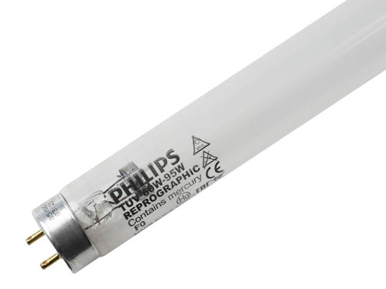 Philips Lighting 203117 TUV TL-D 95W HO Philips TL-D 95W 60in T8 TUV Germicidal Fluorescent Tube
