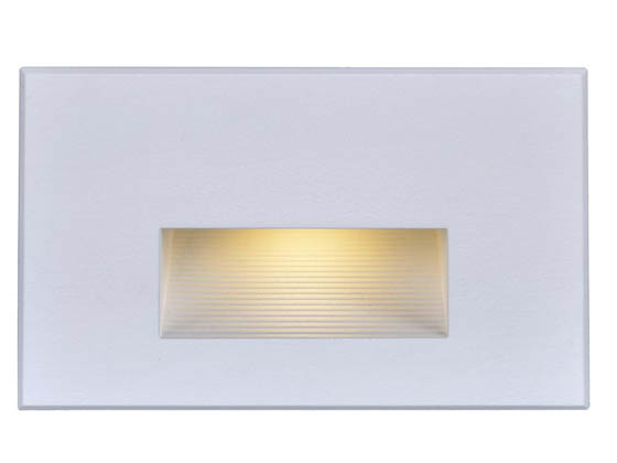 Satco Products, Inc. 65-407 Satco 5 Watt Horizontal LED Step Light, White Finish, 3000K, 120 Volt