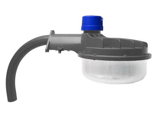 MaxLite 104095 DBL60UT5-CSG Maxlite 175W Equivalent, 59.5 Watt Color Selectable (3000K/4000K/5000K) LED Dusk to Dawn Barn Light Fixture With Photocell, Arm Included