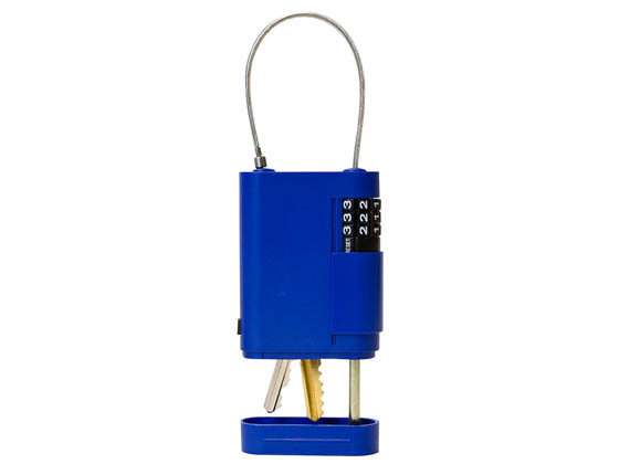 Kidde 001860 Blue Locking Stor-A-Key Case With Cable