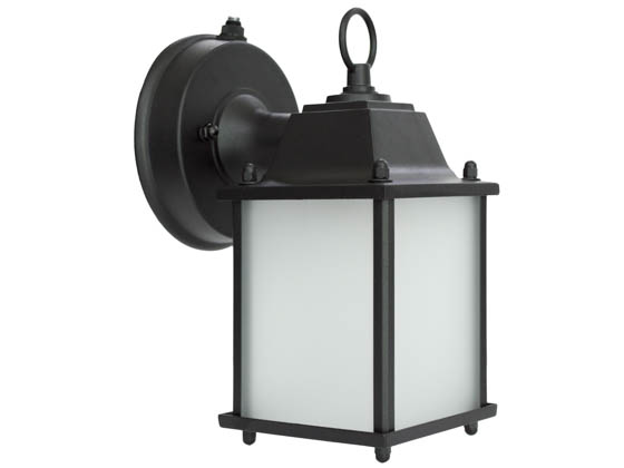 MaxLite 103726 ML4LE171RLBK27-V3 Maxlite Ranch Style Outdoor Lantern Fixture With Photocell, 15 Watt, 90 CRI A21 LED Bulb Included, JA8 Compliant