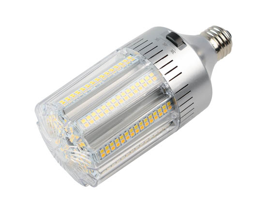 Light Efficient Design LED-8029E345-A 150 Watt Equivalent, 24 Watt Color Adjustable (3000K/4000K/5000K) LED Corn Bulb, Ballast Bypass