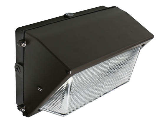 NaturaLED 9447 FXTWP38/40K/BZ-PHO Dimmable 38 Watt Forward Throw LED Wallpack With Easy Connected Photocell, 4000K, 175-250 Watt HID Equivalent