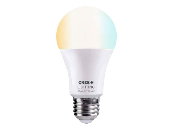 Cree Lighting CMA19-60W-AL-827 Cree Dimmable 2700K White Bluetooth & WiFi 9 Watt 90 CRI A19 LED Bulb, No Hub Needed