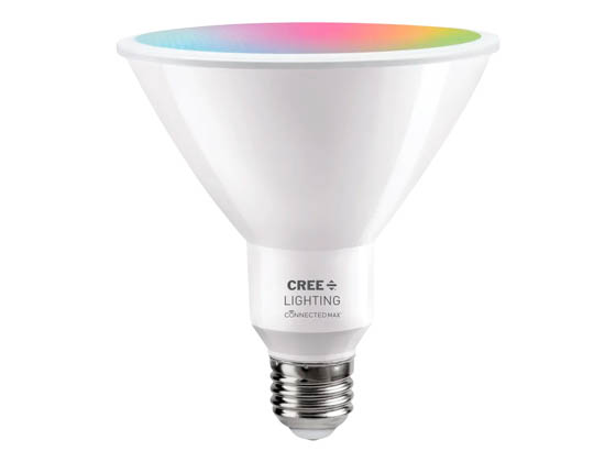 Cree Lighting CMPAR38-120W-AL-9ACK Cree Tunable White & Color Changing Bluetooth & WiFi 14 Watt 90 CRI PAR38 LED Bulb, No Hub Needed, Title 20 Compliant, Outdoor Rated