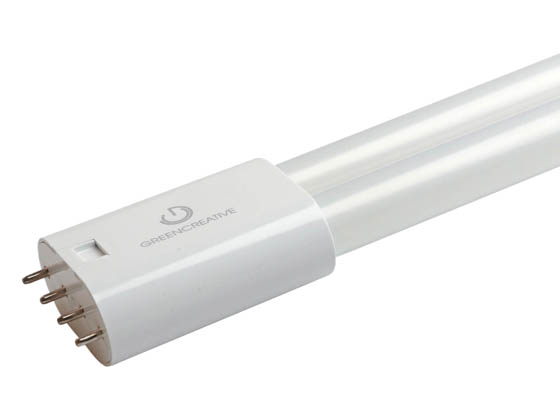 Green Creative 34866 17PLL/830/GL/BYP Non-Dimmable 22.5" 17 Watt 3000K 4-Pin Single Twin Tube 2G11 Base LED Bulb, Ballast Bypass