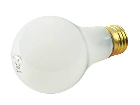 Halco Lighting HAL76017 A19FR40/VS Halco 40W 130V A19 Frosted Bulb Vibration Service E26 Base