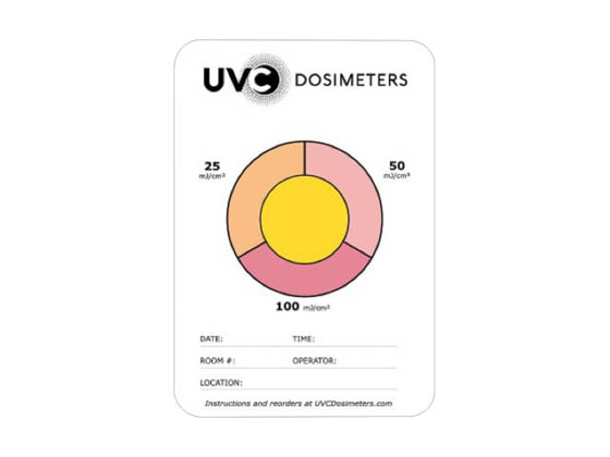 Light Efficient Design LC-UVC-TRICARD-10PK LumiCleanse UVC Dosimeter Measuring Card