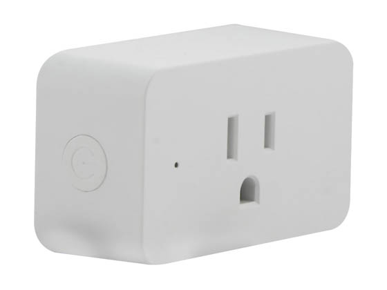Satco Products, Inc. S11266 15A/SMART-PLUG/SF Satco Starfish WiFi Smart Wireless 15 Amp Plug-In Outlet