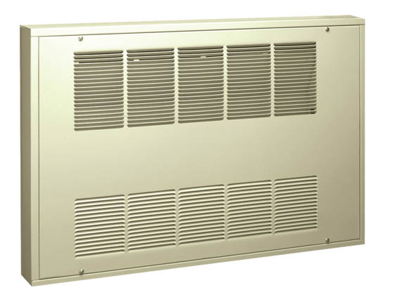 King Electric KCC2-4820-1-S 28" Surface Mount Cabinet Heater 2000W 6800 BTU Single Pole 480V Almond