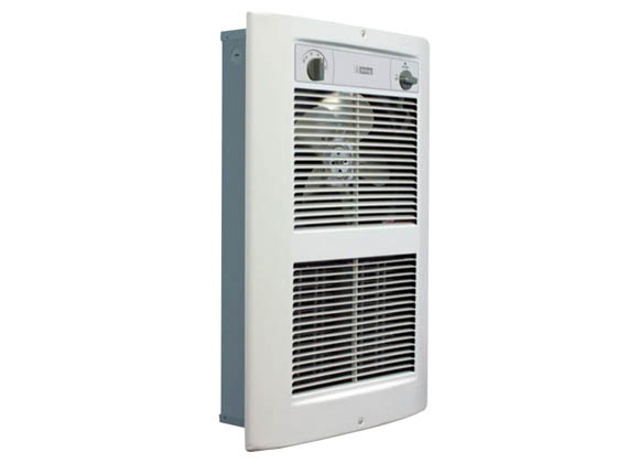 King Electric LPW2045T-S2-WD-R In-Wall Electric Heater 4500-2250W 8 Dial Adjustable Wattage Heater White 208V