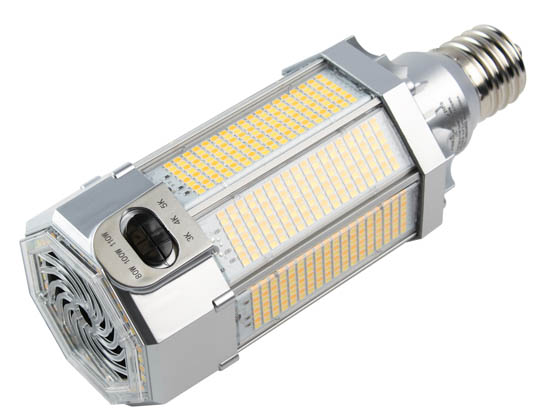 Light Efficient Design LED-8027M345-G7-FW FlexWatt + FlexColor 80/100/110 Watt LED Corn Bulb, Replaces 320-400 Watts, Ballast Bypass, E39 Base