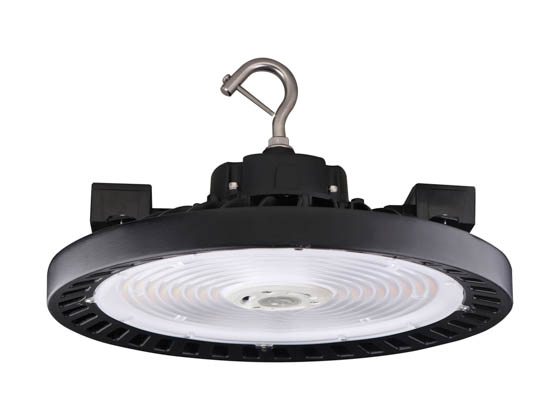 Satco Products, Inc. 65-770R1 LED UFO HIGHBAY CCT & WATT ADJ Satco Dimmable (200W/300W/350W) HID Equivalent, Wattage Selectable (80W/100W/120W) and Color Selectable (3000K/4000K/5000K) Round UFO LED High Bay Fixture