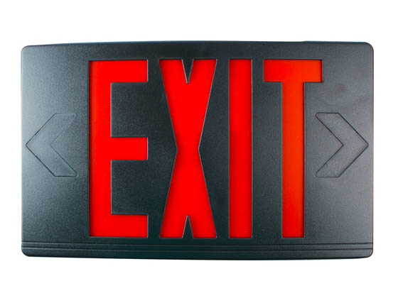 Exitronix VEX-U-BP-WB-BL LED Exit Sign with Battery Backup