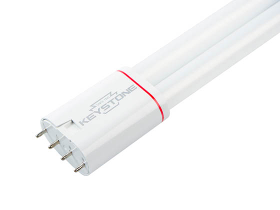 Keystone KT-LED10PLL-12GC-830-D Non-Dimmable 12.2"10 Watt 3000K 4-Pin Single Twin Tube 2G11 Base LED Bulb, Ballast Bypass