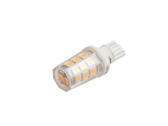 Bulbrite 770594 LED2WEDGE/27K/12 Non-Dimmable 2.5W 12V/24V 2700K T3 Wedge Base LED Bulb
