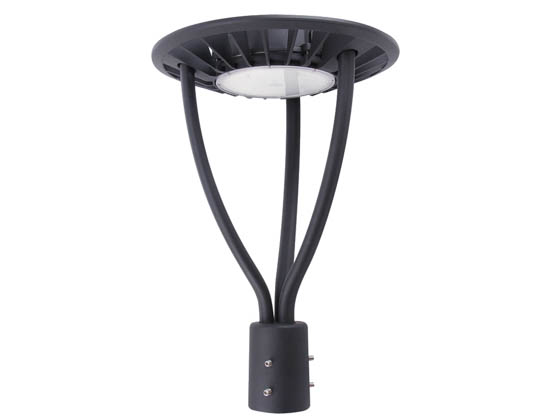 NaturaLED 9571 FX15PST34SW/8CCT3/BK Wattage Selectable (20W/28W/34W) and Color Selectable  (3000K/4000K/5000K) LED Post Top Area Fixture
