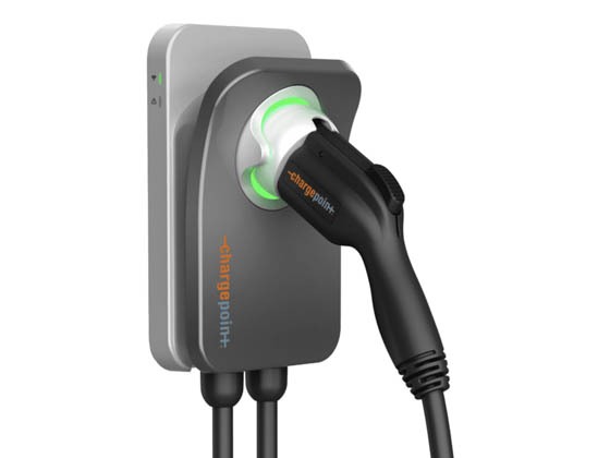 NEMA 14-50 Plug or Hardwired 240V UL Listed Level 2 WiFi Enabled EVSE ChargePoint Home Flex Electric Vehicle Indoor / Outdoor 16 to 50 Amp 23-foot cable EV Charger ENERGY STAR 