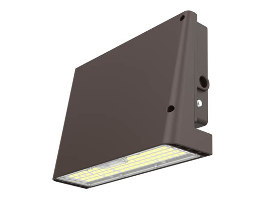 Value Brand WP-39693 WP-65WADBB Dimmable Wattage Selectable (24W/35W/50W/65W) and Color Selectable (3000K/4000K/5000K) Full Cut-Off LED Wall Pack With Battery Backup