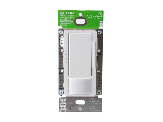 Lutron Electronics MRF2S-8SD010-WH Lutron Maestro Single Pole Dimmable Occupancy Sensing Switch