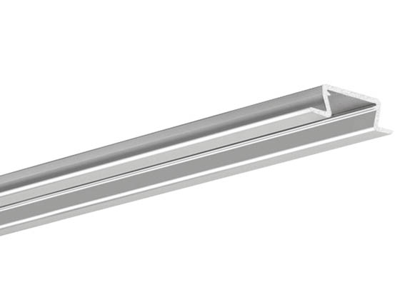 KLUS C1587ANODA_2 6.56 Ft. Silver Anodized Aluminum Micro-NK Channel - For Recessed Applications