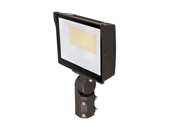 MaxLite 108586 MSF140UW-WCSBKPC Maxlite 400 Watt HID Equivalent, Wattage Selectable (100W/120W/140W) and Color Selectable (3000K/4000K/5000K) Slim LED Flood Light Fixture With Slipfitter Mount and Photocell