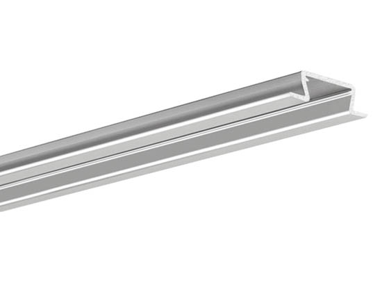 KLUS C1587ANODA_1 3.28 Ft. Silver Anodized Aluminum Micro-NK Channel - For Recessed Applications