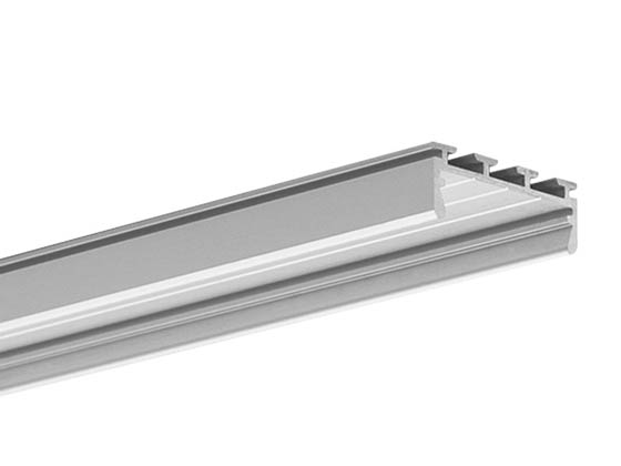 KLUS B5556ANODA_1 3.28 Ft. Silver Anodized Aluminum GIZA Drywall Channel