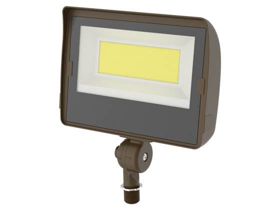 TCP SFLKUZDSW7CCT Wattage Selectable (40W/50W/60W) and Color Selectable (3000K/4000K/5000K) LED Flood Light Fixture With 1/2" Threaded Knuckle and Easy On/Off Photocell