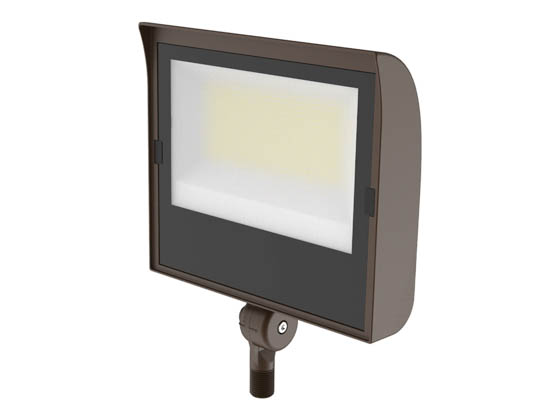 TCP SFLKUZDSW9CCT LED Flood Light Fixture With 1/2" Threaded Knuckle and Easy On/Off Photocell, Wattage and Color Selectable