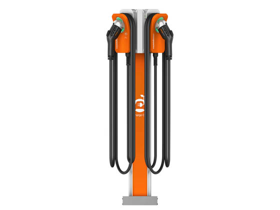 ChargePoint CPF50-L23-PEDMNT-Dual CPF50-L23-PEDMNT Dual Port Pedestal Mount 50A 23ft Cable Fleet and Multi-Family Bundle