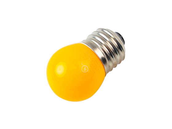 Satco Products, Inc. S9166 1.2W S11/Y/LED/120V/E26/CD Satco 1.2 Watt Yellow S11 LED Bulb
